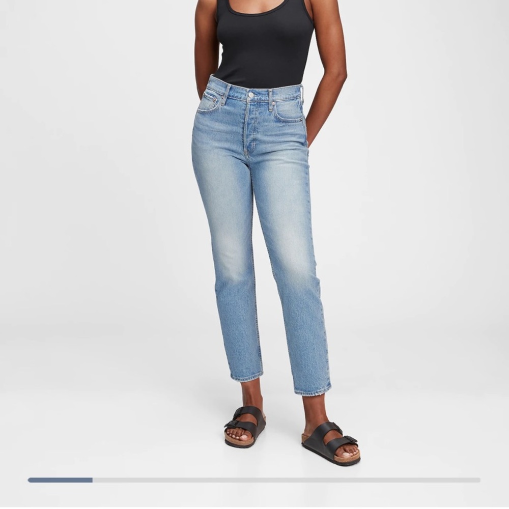 Gap High rise cheeky straight jeans